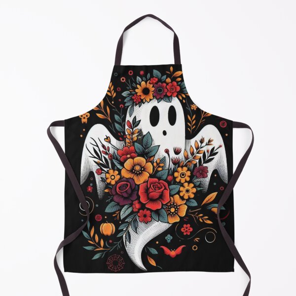 Item preview, Floral Ghost and Pumpkin Halloween designed and sold by BriSher.