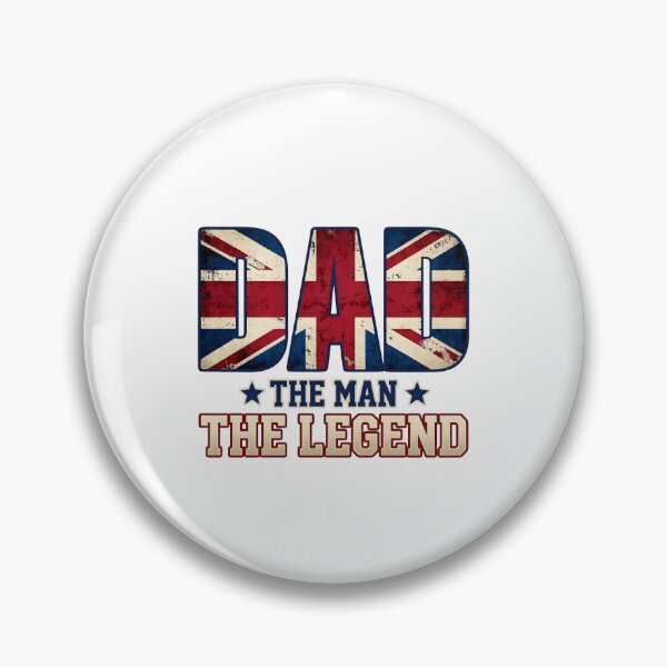 Item preview, British Dad Gift: The Man The Legend Vintage Union Jack Design designed and sold by SideKickCreates.