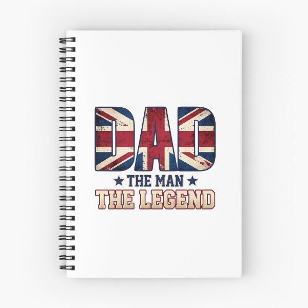 Item preview, British Dad Gift: The Man The Legend Vintage Union Jack Design designed and sold by SideKickCreates.