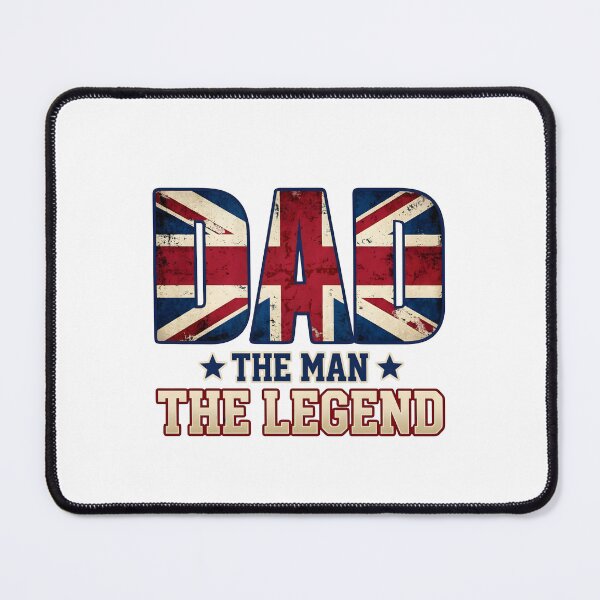 Item preview, British Dad Gift: The Man The Legend Vintage Union Jack Design designed and sold by SideKickCreates.