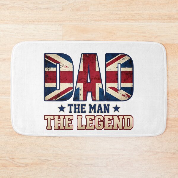 Item preview, British Dad Gift: The Man The Legend Vintage Union Jack Design designed and sold by SideKickCreates.