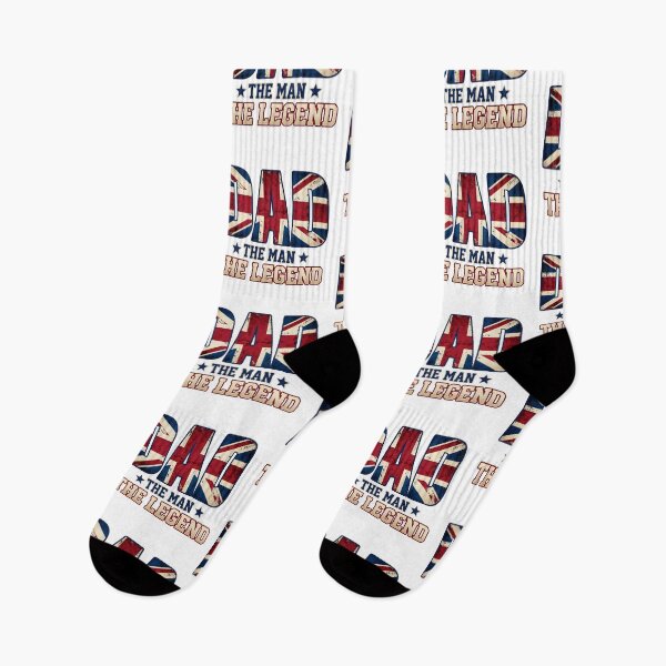 Item preview, British Dad Gift: The Man The Legend Vintage Union Jack Design designed and sold by SideKickCreates.