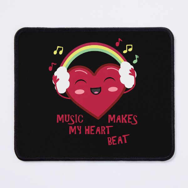Item preview, Music Makes My Heart Beat Kawaii Heart Design designed and sold by marke770.