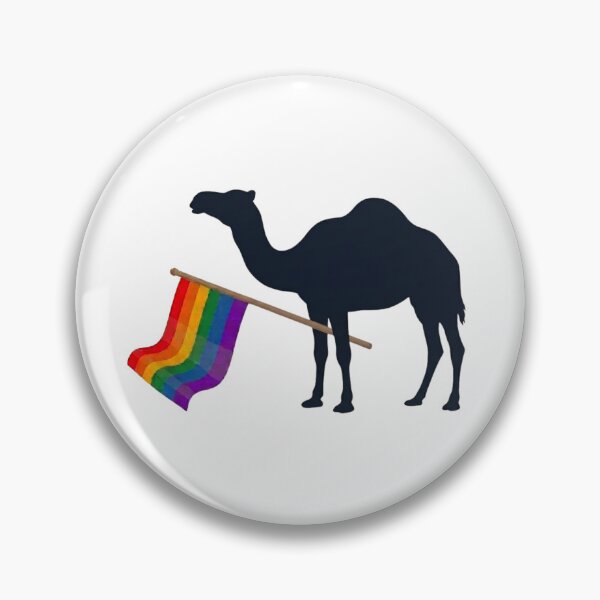 Item preview, Pride Camel Carrying Rainbow Flag – Love, Equality and Acceptance Colorful Camel Design designed and sold by Trendesigne.