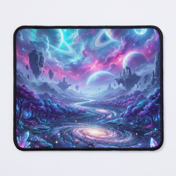 Item preview, Galaxy River Bioluminescent Fantasy Alien Landscape designed and sold by Luminous Wilds.