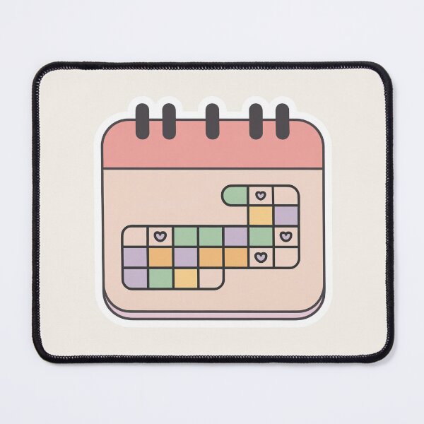 Item preview, Soft Pride Calendar Pattern designed and sold by TrendMorphic.