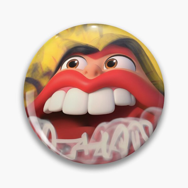 Item preview, Big Toothy Grin Comic Face  designed and sold by Cynthia De Moss aka Dutchess333.