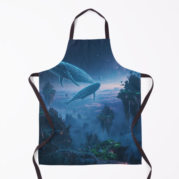 Item preview, Sky Whale Floating Islands Fantasy Alien Landscape designed and sold by Luminous Wilds.