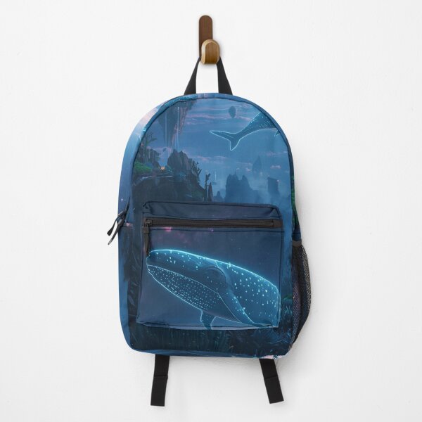 Item preview, Sky Whale Floating Islands Fantasy Alien Landscape designed and sold by Luminous Wilds.