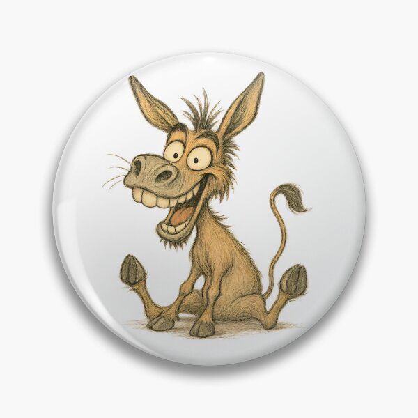 Item preview, Expressive Donkey – Happy Silly Donkey Art designed and sold by Yomere.