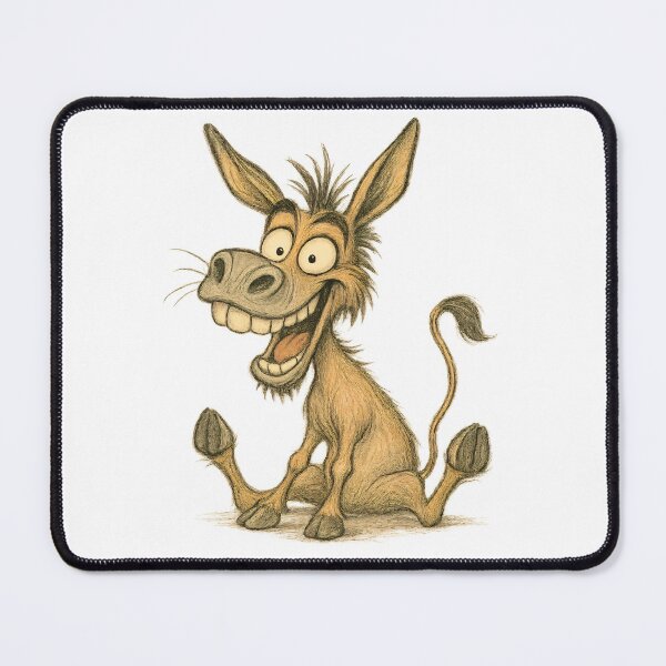 Item preview, Expressive Donkey – Happy Silly Donkey Art designed and sold by Yomere.