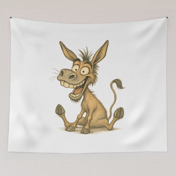 Item preview, Expressive Donkey – Happy Silly Donkey Art designed and sold by Yomere.