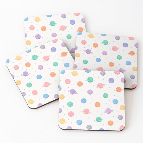 Item preview, Minimalist Pastel Planets Space Seamless Pattern designed and sold by Seculinator.