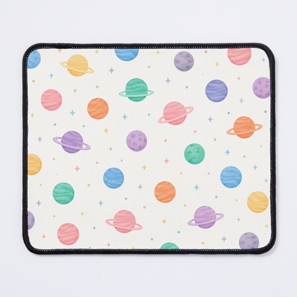 Item preview, Minimalist Pastel Planets Space Seamless Pattern designed and sold by Seculinator.