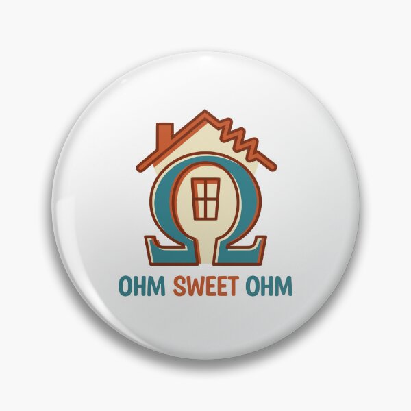 Item preview, Ohm Sweet Ohm - Funny Electrician Pun Home Sweet Home Gift designed and sold by Sekla-Studio.