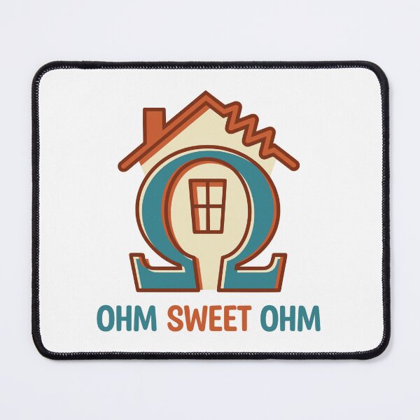 Item preview, Ohm Sweet Ohm - Funny Electrician Pun Home Sweet Home Gift designed and sold by Sekla-Studio.
