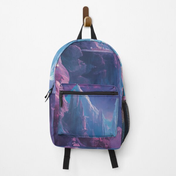 Item preview, Prism Aurora Canyon Sci-Fi Fantasy Alien Landscape designed and sold by Luminous Wilds.