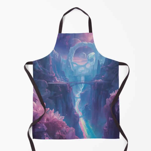 Item preview, Prism Aurora Canyon Sci-Fi Fantasy Alien Landscape designed and sold by Luminous Wilds.
