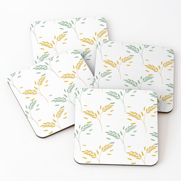 Item preview, Botanical leaf seamless pattern with soft green and mustard yellow foliage designed and sold by Longsilp.