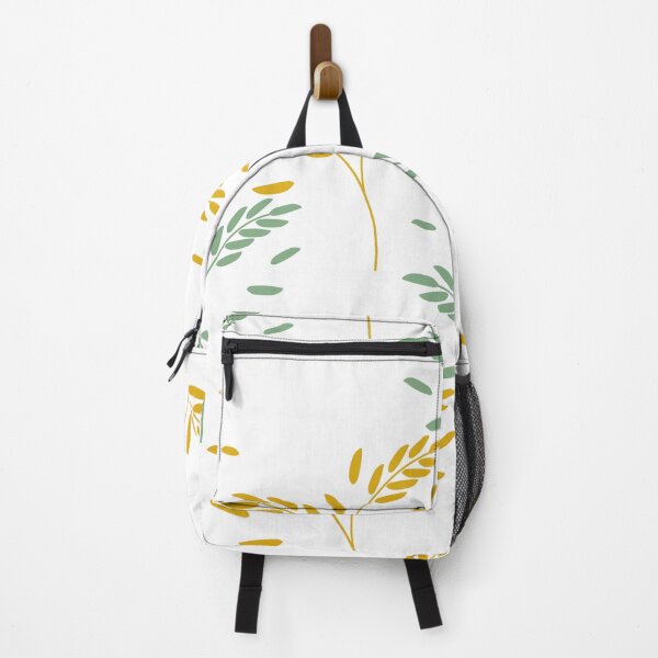 Item preview, Botanical leaf seamless pattern with soft green and mustard yellow foliage designed and sold by Longsilp.