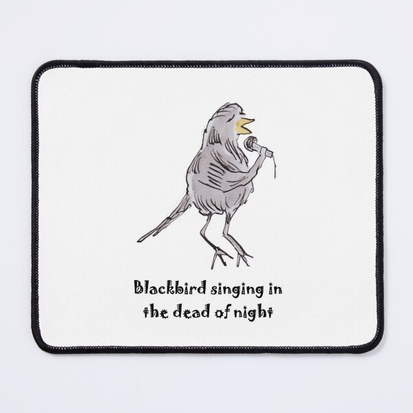 Item preview, Blackbird sining in the dead of night designed and sold by Inky Fingers Illustrations.