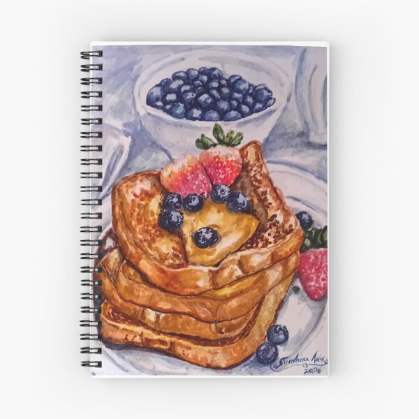 Item preview, Berry Sweet Morning – French Toast Watercolor Art designed and sold by happiartworks .