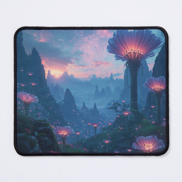 Item preview, Celestial Bloom Kingdom Fantasy Alien Landscape designed and sold by Luminous Wilds.