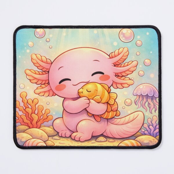 Item preview, Axolotl Hug - Underwater Friendship designed and sold by ImagineNature.
