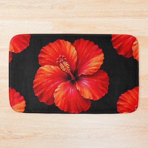 Item preview, Scarlet Hibiscus Acrylic Painting | Vibrant Tropical Flower Art designed and sold by ColorSplash123.