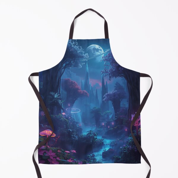 Item preview, Moonlit Crystal Jungle Fantasy Alien Landscape designed and sold by Luminous Wilds.