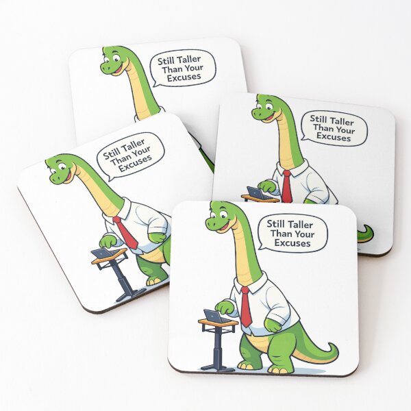 Item preview, Funny Dinosaur Office Gift — Brachiosaurus Still Taller Than Your Excuses Coworker designed and sold by Print Loft.