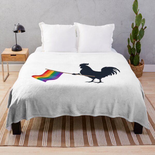 Item preview, Pride Rooster Carrying Rainbow Flag – Love, Equality and Acceptance Colorful Rooster Design designed and sold by Trendesigne.