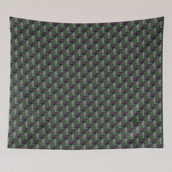 Item preview, Painterly Night Abstract in Green and Purple designed and sold by Artistestella.