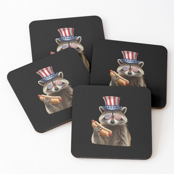 Item preview, Feral But Free Patriotic Racoon 4th Of July Yout Classic designed and sold by StranHabesre51.