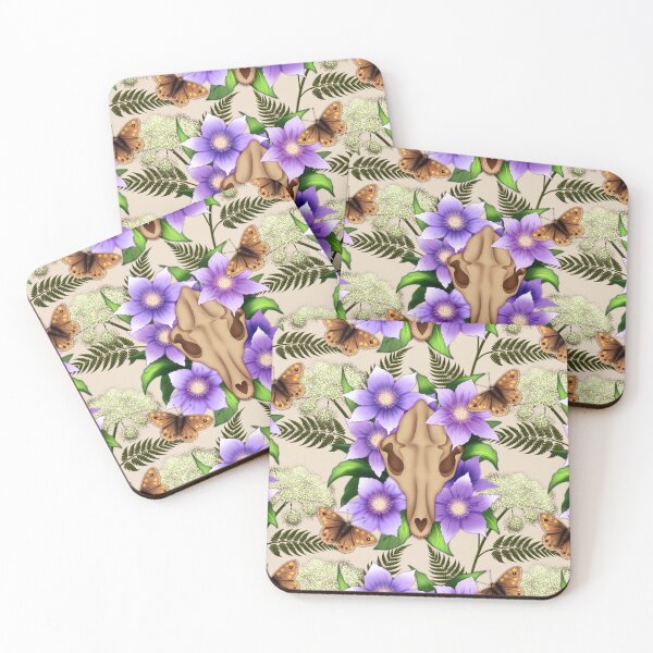 Item preview, Fox & Clematis designed and sold by The Lambent Hearth.