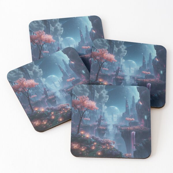 Item preview, Infinity Nebula Garden Bioluminescent Alien Landscape designed and sold by Luminous Wilds.