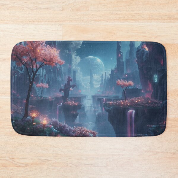Item preview, Infinity Nebula Garden Bioluminescent Alien Landscape designed and sold by Luminous Wilds.