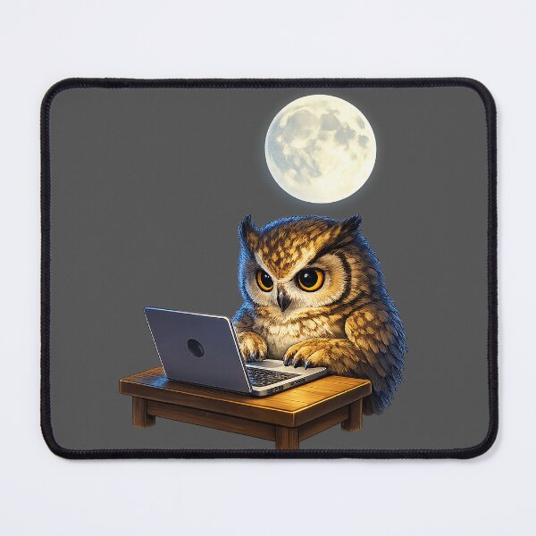 Item preview, The Typist Owl designed and sold by FluffyGallery.