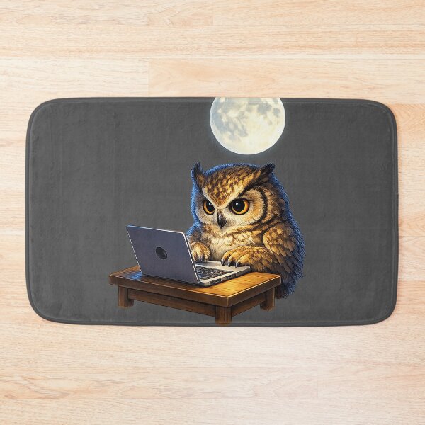 Item preview, The Typist Owl designed and sold by FluffyGallery.