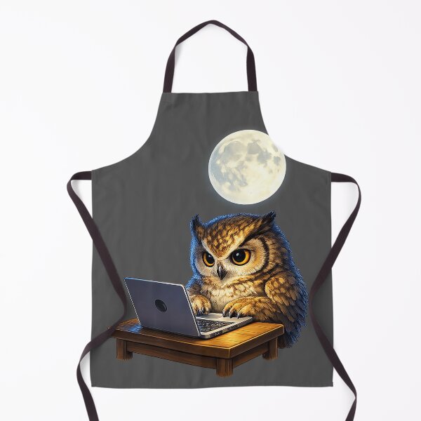 Item preview, The Typist Owl designed and sold by FluffyGallery.