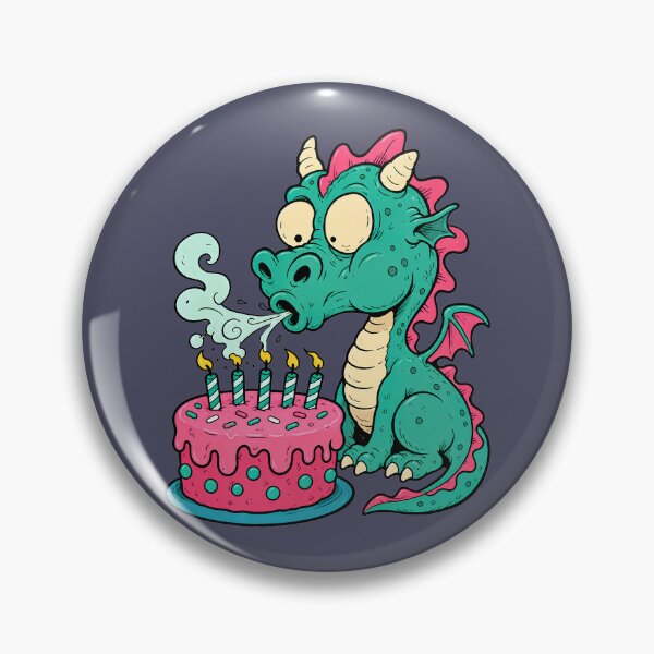 Item preview, Blow Out Your Candles Dragon designed and sold by BrambleBox.