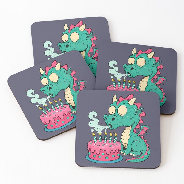Item preview, Blow Out Your Candles Dragon designed and sold by BrambleBox.