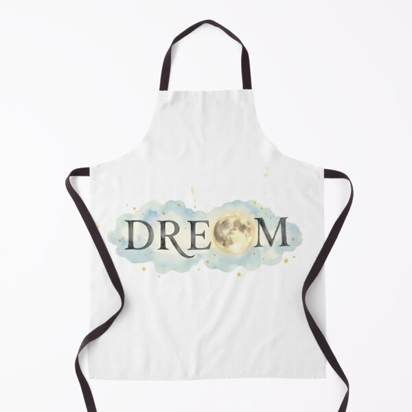 Item preview, DREAM Cloud Moon Typography Watercolor Soft Celestial Wall Art designed and sold by Presshue.