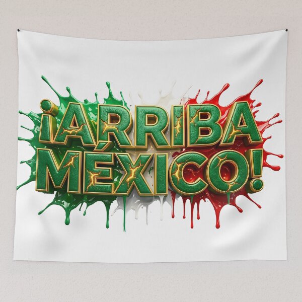 Item preview, ¡Arriba México! – Tipografía Premium Verde Blanco y Rojo con Efecto Relieve designed and sold by ArtSpark Studio.