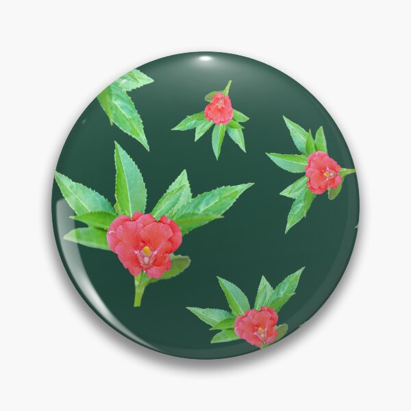 Item preview, Red flowers. (balsam, garden balsam, rose balsam, or spotted snapweed) designed and sold by MiMee4451.