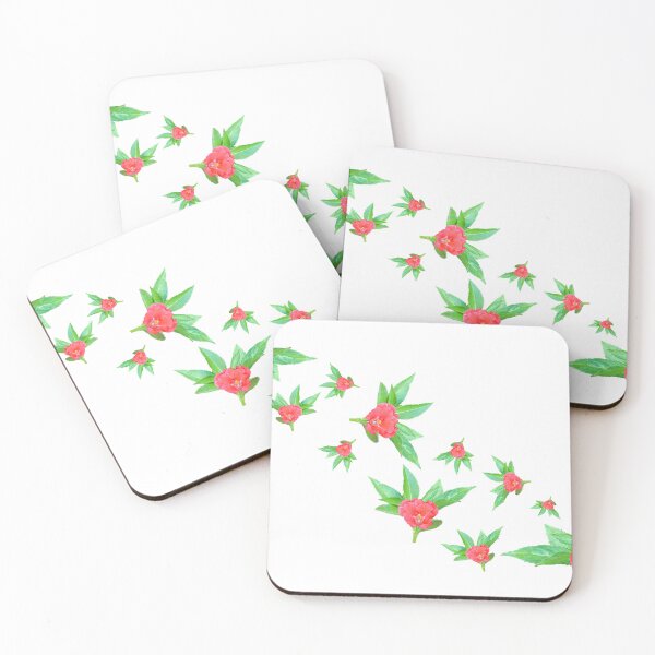 Item preview, Red flowers. (balsam, garden balsam, rose balsam, or spotted snapweed) designed and sold by MiMee4451.