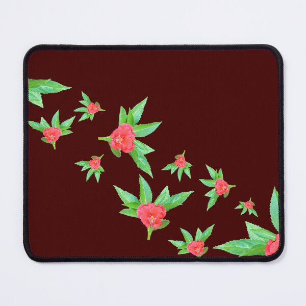 Item preview, Red flowers. (balsam, garden balsam, rose balsam, or spotted snapweed) designed and sold by MiMee4451.