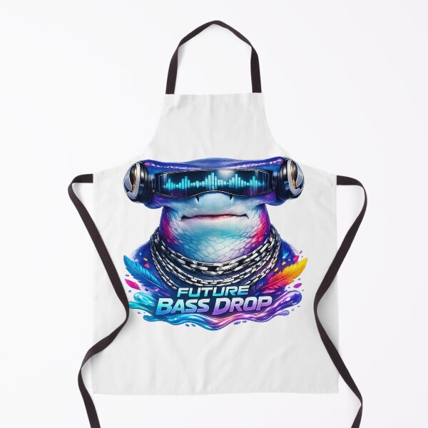 Item preview, Future Bass Drop Hammerhead Shark DJ Visor designed and sold by ZenRave Designs.