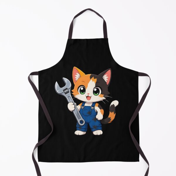 Item preview, Cute Chibi Mechanic Cat Repair Garage designed and sold by MUGEN WORKS.