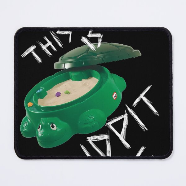 Item preview, This Is Sandpit Turtle - Bmth Meme - White On Black #6179 designed and sold by trusty-ben-art.